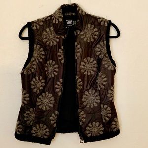 W by Worth black puffer vest size 2